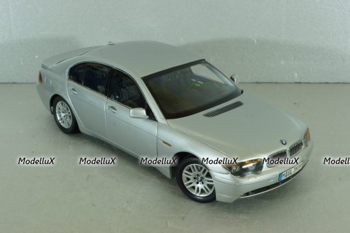 BMW 745i (E65) 2001, silver, 80430027858, Kyosho 1:18