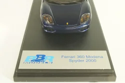 Ferrari 360 Modena Spyder 2000, blue, BBR136A, BBR 1:43