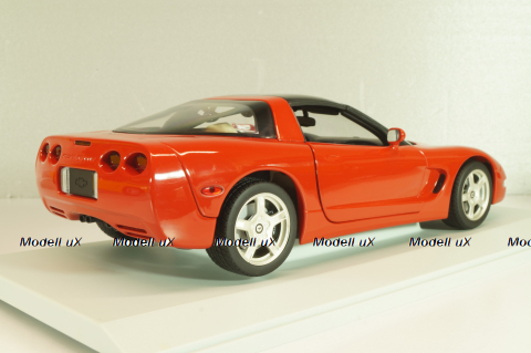 Chevrolet Corvette (C5) Coupe 1999, red, 21001, UT Models 1:18