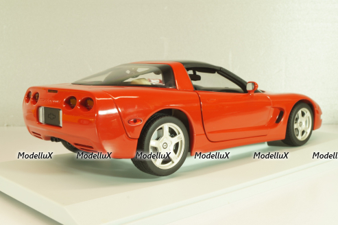 Chevrolet Corvette (C5) Coupe 1999, red, 21001, UT Models 1:18