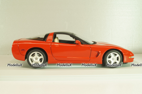 Chevrolet Corvette (C5) Coupe 1999, red, 21001, UT Models 1:18