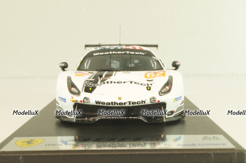 Ferrari 488 GTE #3 Weathertech Racing, 3rd AM Class 12H Le Mans 2019, white, LSLM098, Looksmart 1:43