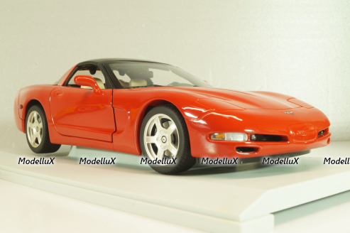 Chevrolet Corvette (C5) Coupe 1999, red, 21001, UT Models 1:18
