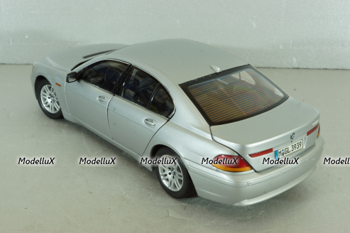 BMW 745i (E65) 2001, silver, 80430027858, Kyosho 1:18
