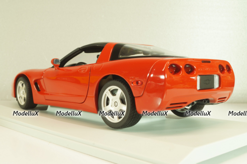 Chevrolet Corvette (C5) Coupe 1999, red, 21001, UT Models 1:18