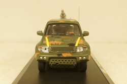 Mitsubishi Pajero c прицепом РСЗО, Тероборона г. Запорожье 2022, TruckTyr 1:43