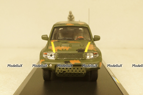 Mitsubishi Pajero c прицепом РСЗО, Тероборона г. Запорожье 2022, TruckTyr 1:43