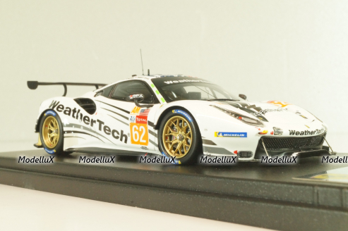Ferrari 488 GTE #3 Weathertech Racing, 3rd AM Class 12H Le Mans 2019, white, LSLM098, Looksmart 1:43