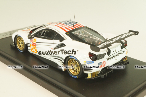 Ferrari 488 GTE #3 Weathertech Racing, 3rd AM Class 12H Le Mans 2019, white, LSLM098, Looksmart 1:43