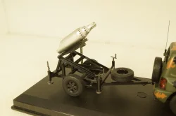 Mitsubishi Pajero c прицепом РСЗО, Тероборона г. Запорожье 2022, TruckTyr 1:43
