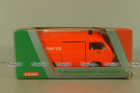Volkswagen Transporter Sincro (T3) fire engine 1979, red, 1043, Schabak 1:43