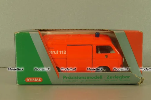 Volkswagen Transporter Sincro (T3) fire engine 1979, red, 1043, Schabak 1:43