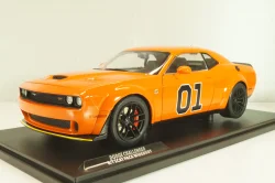Dodge Challenger RT Tribute Dukes of Hazzard (movie) 2023 orange, 1805713, Solido 1:18