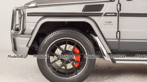 Mercedes G65 AMG (W463) 2017 Exclusive Edition Monza Grey Magno, Almost Real 1:18