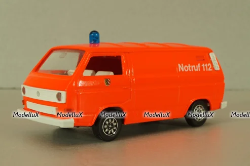 Volkswagen Transporter Sincro (T3) fire engine 1979, red, 1043, Schabak 1:43