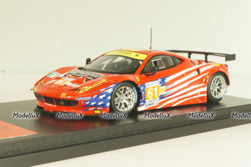 Ferrari F458 Italia GT2 #61, 24hr Le Mans, Corse/Waltrip, red, 1343007, Fujimi 1:43