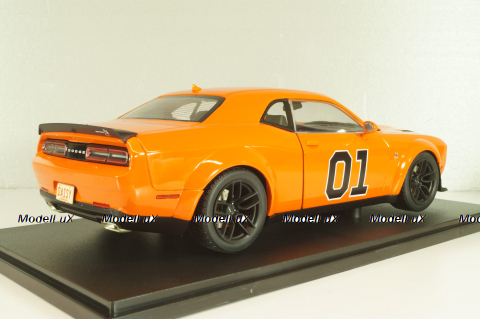 Dodge Challenger RT Tribute Dukes of Hazzard (movie) 2023 orange, 1805713, Solido 1:18