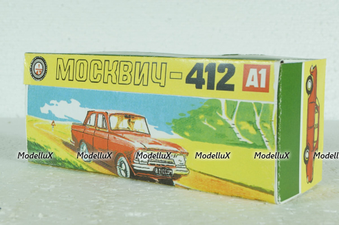 Москвич-412 71 А1, бордовый, Реплика, Тантал/Радон 1:43