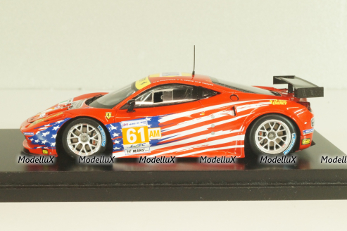 Ferrari F458 Italia GT2 #61, 24hr Le Mans, Corse/Waltrip, red, 1343007, Fujimi 1:43