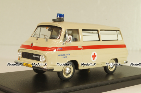 Skoda 1203 Ambulance Praha 1968, beige, Abrex 1:43