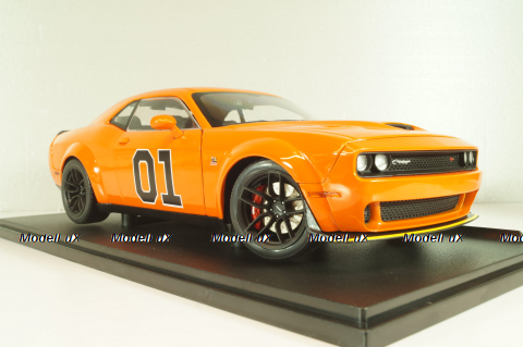 Dodge Challenger RT Tribute Dukes of Hazzard (movie) 2023 orange, 1805713, Solido 1:18