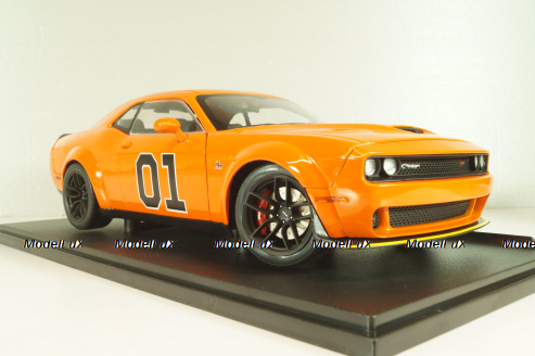 Dodge Challenger RT Tribute Dukes of Hazzard (movie) 2023 orange, 1805713, Solido 1:18