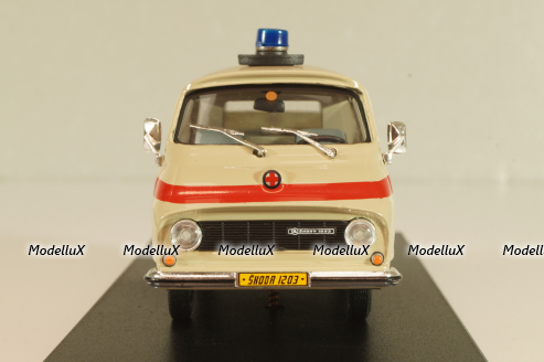 Skoda 1203 Ambulance Praha 1968, beige, Abrex 1:43