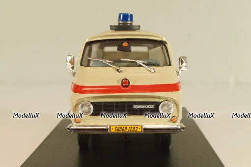 Skoda 1203 Ambulance Praha 1968, beige, Abrex 1:43