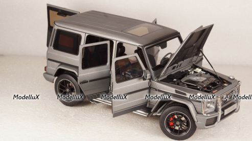 Mercedes G65 AMG (W463) 2017 Exclusive Edition Monza Grey Magno, Almost Real 1:18