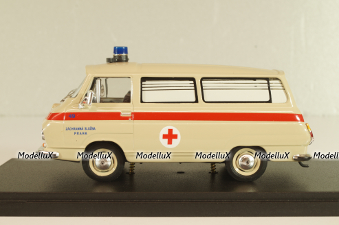 Skoda 1203 Ambulance Praha 1968, beige, Abrex 1:43