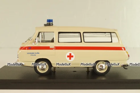 Skoda 1203 Ambulance Praha 1968, beige, Abrex 1:43
