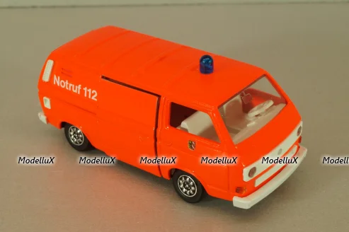 Volkswagen Transporter Sincro (T3) fire engine 1979, red, 1043, Schabak 1:43
