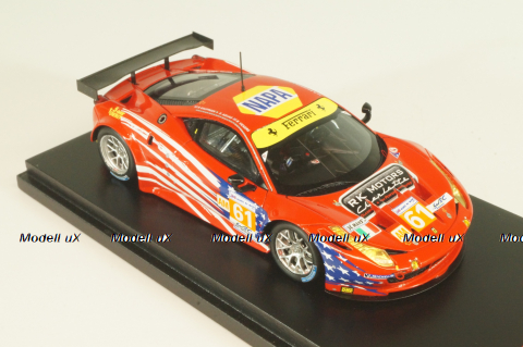 Ferrari F458 Italia GT2 #61, 24hr Le Mans, Corse/Waltrip, red, 1343007, Fujimi 1:43