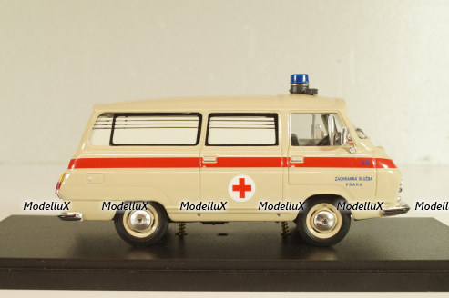 Skoda 1203 Ambulance Praha 1968, beige, Abrex 1:43