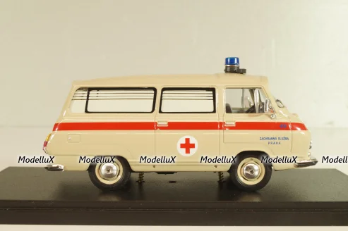Skoda 1203 Ambulance Praha 1968, beige, Abrex 1:43