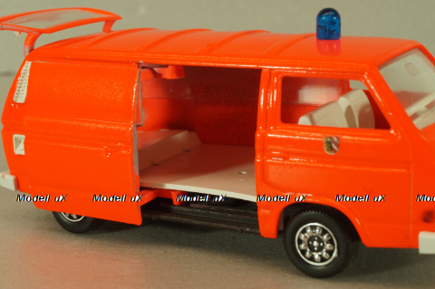 Volkswagen Transporter Sincro (T3) fire engine 1979, red, 1043, Schabak 1:43