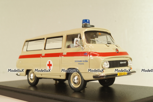 Skoda 1203 Ambulance Praha 1968, beige, Abrex 1:43