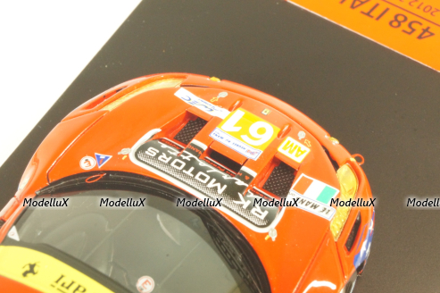 Ferrari F458 Italia GT2 #61, 24hr Le Mans, Corse/Waltrip, red, 1343007, Fujimi 1:43