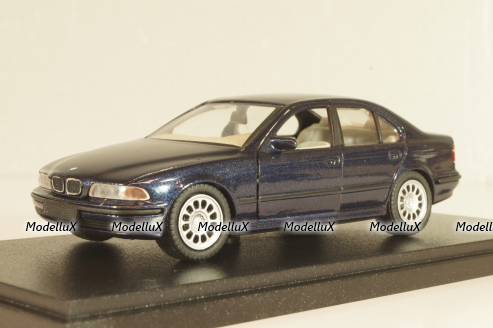 BMW 525i sedan (E39) 1995, dark blue, Schabak 1:43