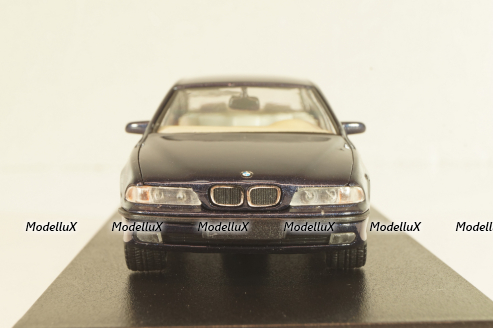 BMW 525i sedan (E39) 1995, dark blue, Schabak 1:43