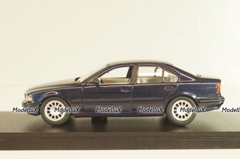 BMW 525i sedan (E39) 1995, dark blue, Schabak 1:43
