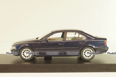 BMW 525i sedan (E39) 1995, dark blue, Schabak 1:43