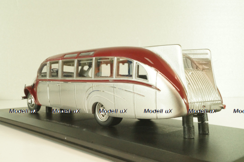 Opel Blitz Ludewig Aero, dark red/silver, L.E. 199pcs, 10013, Autocult 1:43