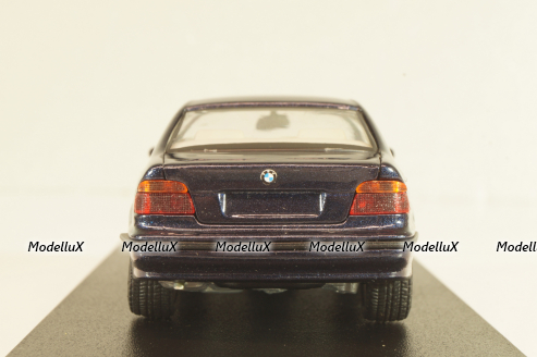 BMW 525i sedan (E39) 1995, dark blue, Schabak 1:43