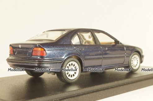 BMW 525i sedan (E39) 1995, dark blue, Schabak 1:43