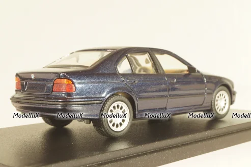 BMW 525i sedan (E39) 1995, dark blue, Schabak 1:43