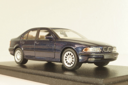 BMW 525i sedan (E39) 1995, dark blue, Schabak 1:43