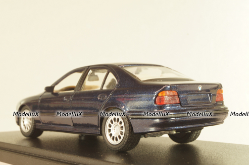 BMW 525i sedan (E39) 1995, dark blue, Schabak 1:43