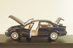 BMW 525i sedan (E39) 1995, dark blue, Schabak 1:43