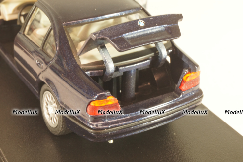 BMW 525i sedan (E39) 1995, dark blue, Schabak 1:43